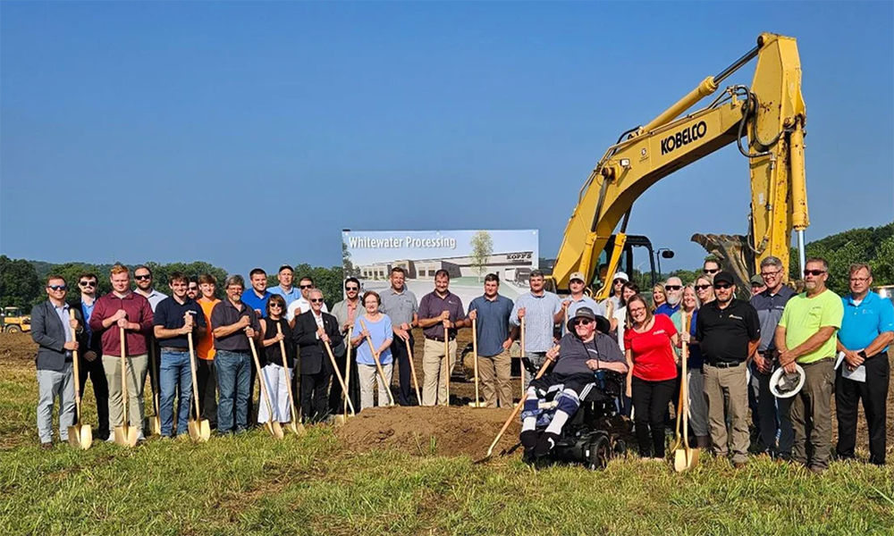 Whitewater Processing groundbreaking ceremony